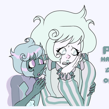 Iridescent Diamond and Tahitian Pearl