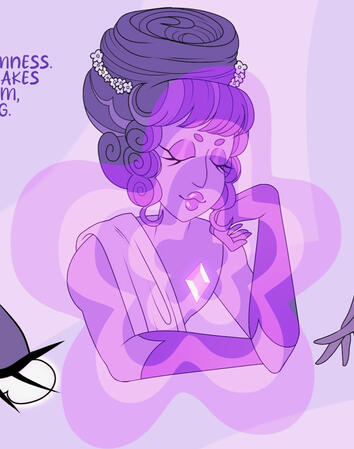 Lavender Diamond Bust